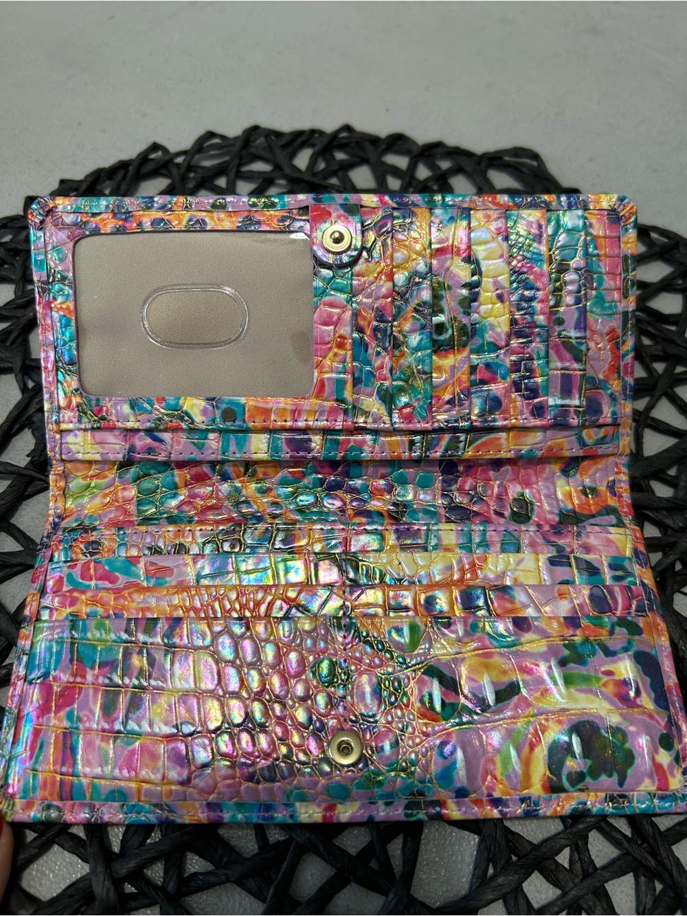 Brahmin Lena Rainbow Reef Melbourne Satchel & Ady Wallet Set - Picture 11 of 13
